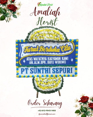 Papan Bunga Duka di Tirto